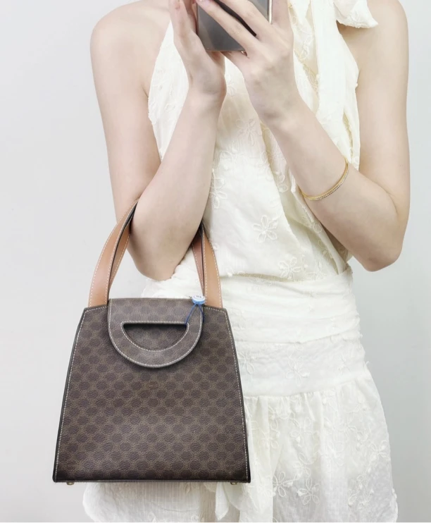 95新 Celine/思琳 老花薇薇安手提包
