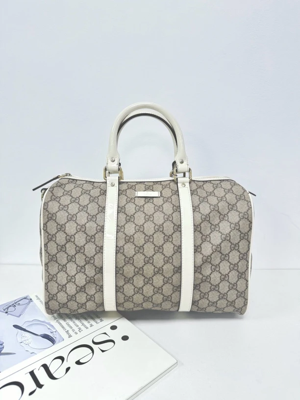 95新 GUCCI/古驰 老花波士顿手提包 枕头包/秋境 00179
