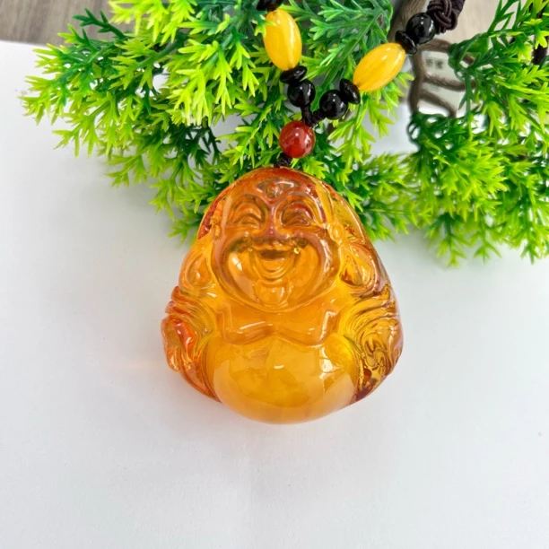 W053古巴新蜜原皮大佛公吊坠时尚毛衣吊坠氛围感配饰