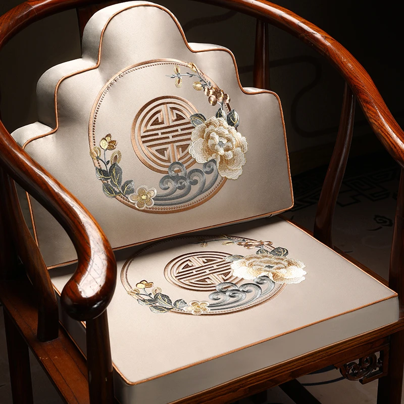 新中式靠山枕红木沙发抱枕圈椅云枕定制含芯罗汉床靠背垫靠枕靠垫