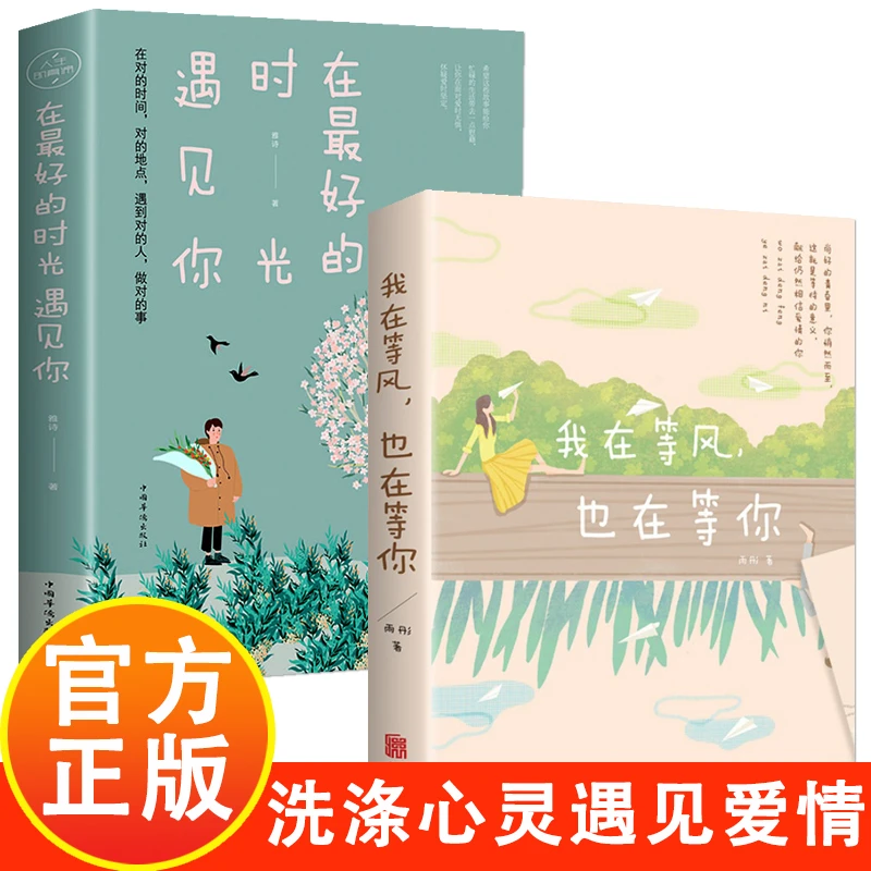 正版在好的时光遇见你我等风也洗涤心灵抚凡人心遇见爱情近代随笔
