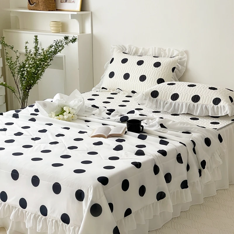 24年A类柔软清凉夏季被乳胶凉席四件套印花小清新亲肤空调被夏天