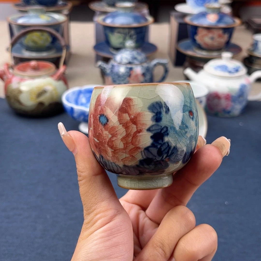 杯景德镇手绘手绘茶具