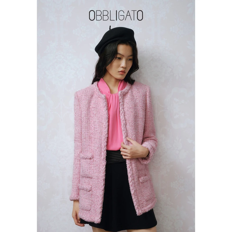 OBBLIGATO奥丽嘉朵春季1C33110030花纱小香风外套