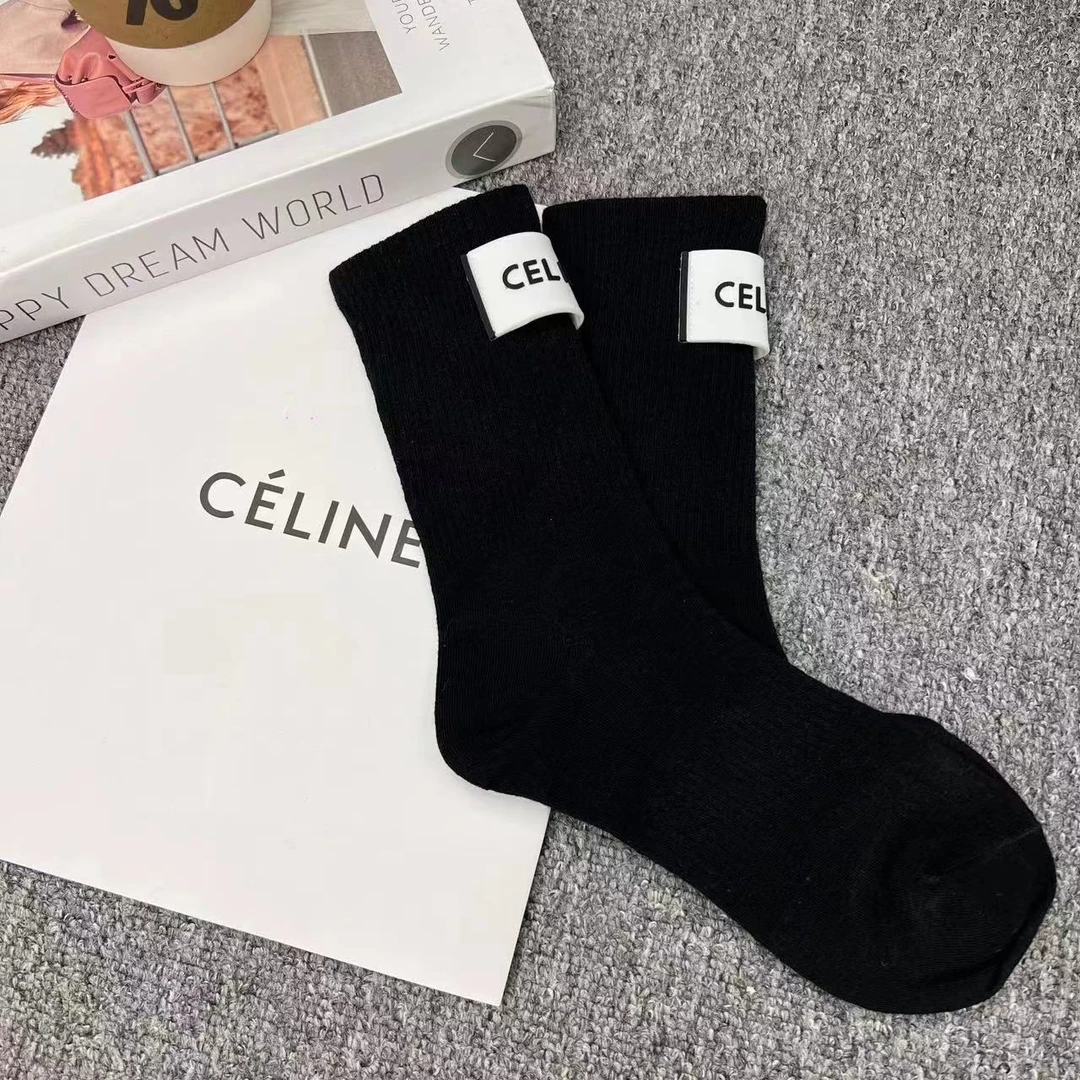 棉袜运动袜子时尚休闲纯色百搭中筒潮ins透气 0001