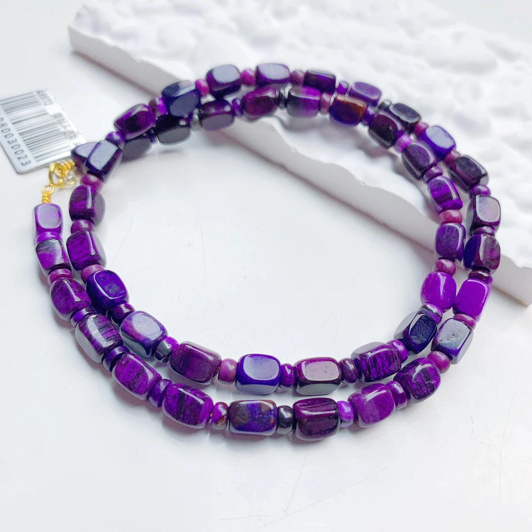 匡氏甄选 舒俱来老料帝王紫方糖项链 Z-HL-A8872（多样性发一）