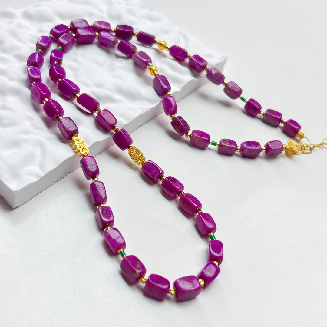 匡氏甄选 18K殿宝级舒俱来玉化樱花粉项链Z-HL-A9618（多样性发一）