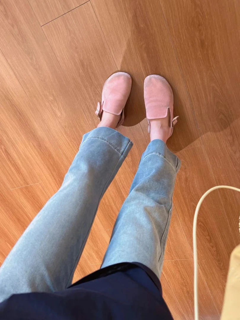 xxxwxz王希之  水洗蓝色宽边弹力九分烟管牛仔裤#12599