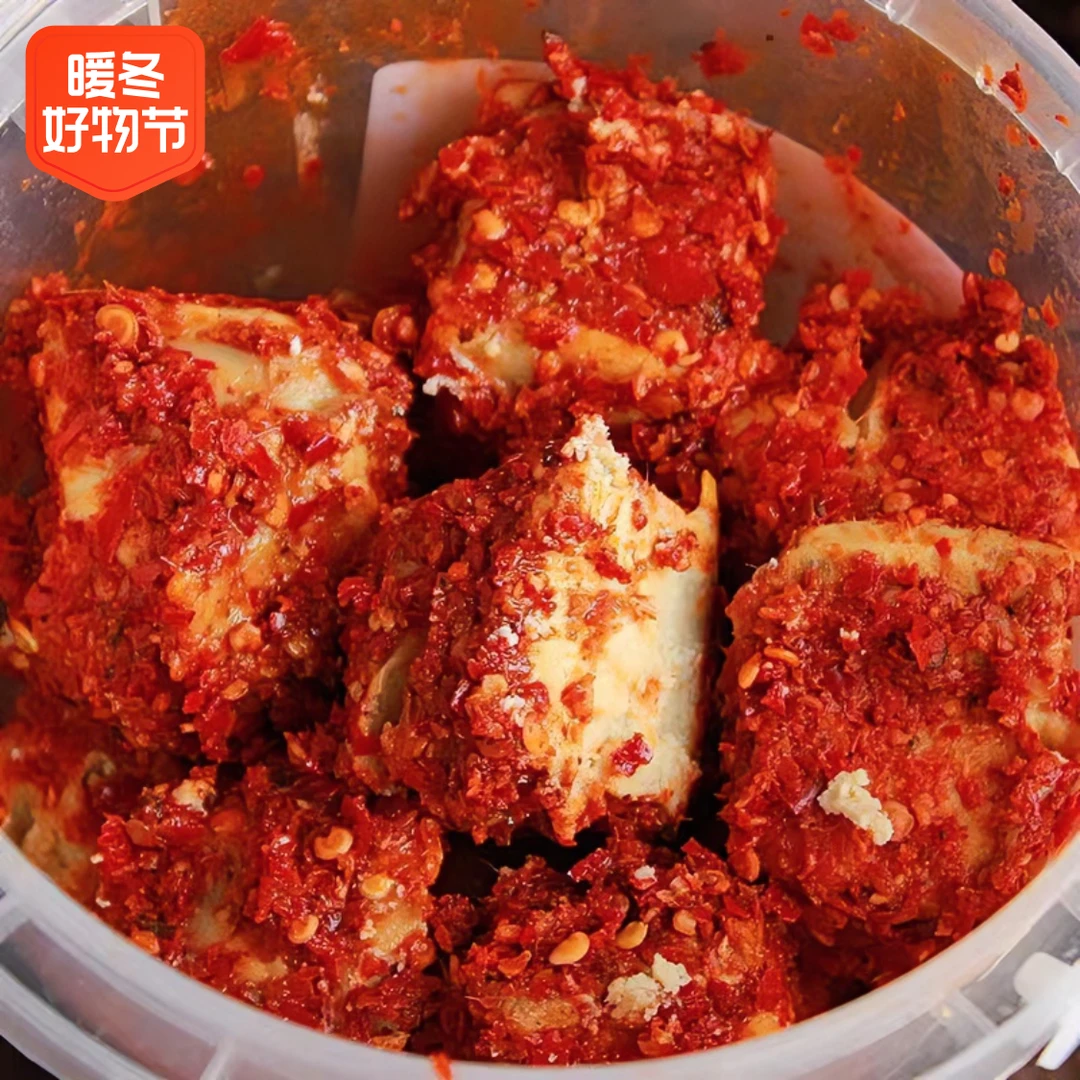 白溪腐乳湖南特产农家手工无油霉豆腐下饭菜玻璃瓶装香辣腐乳豆酱