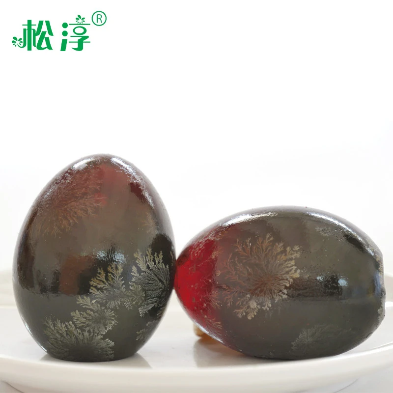 松淳精选60-80克40枚装松花蛋无铅工艺溏心皮蛋新鲜腌制营养