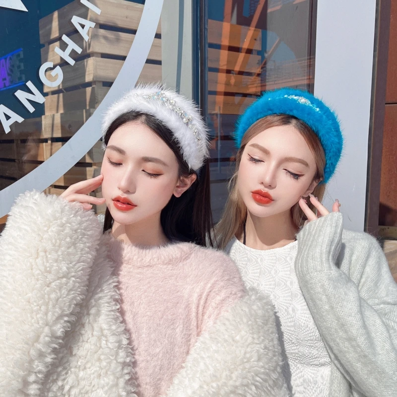 CREAMPP 原创气质优雅仙气高奢钻饰花高颅顶公主甜美宽发箍