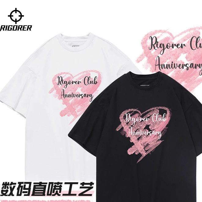 准者运动T恤纯棉短袖男士2024夏季新款美式潮流休闲透气半袖上衣