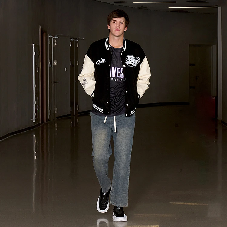 （达人）准者洗旧牛仔裤男冬新薄百搭复古直筒休闲裤子男士大码