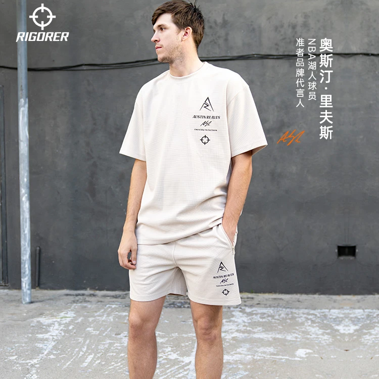 【超级草根同款】准者运动百搭舒适里夫斯同款针织四分裤宽松潮流