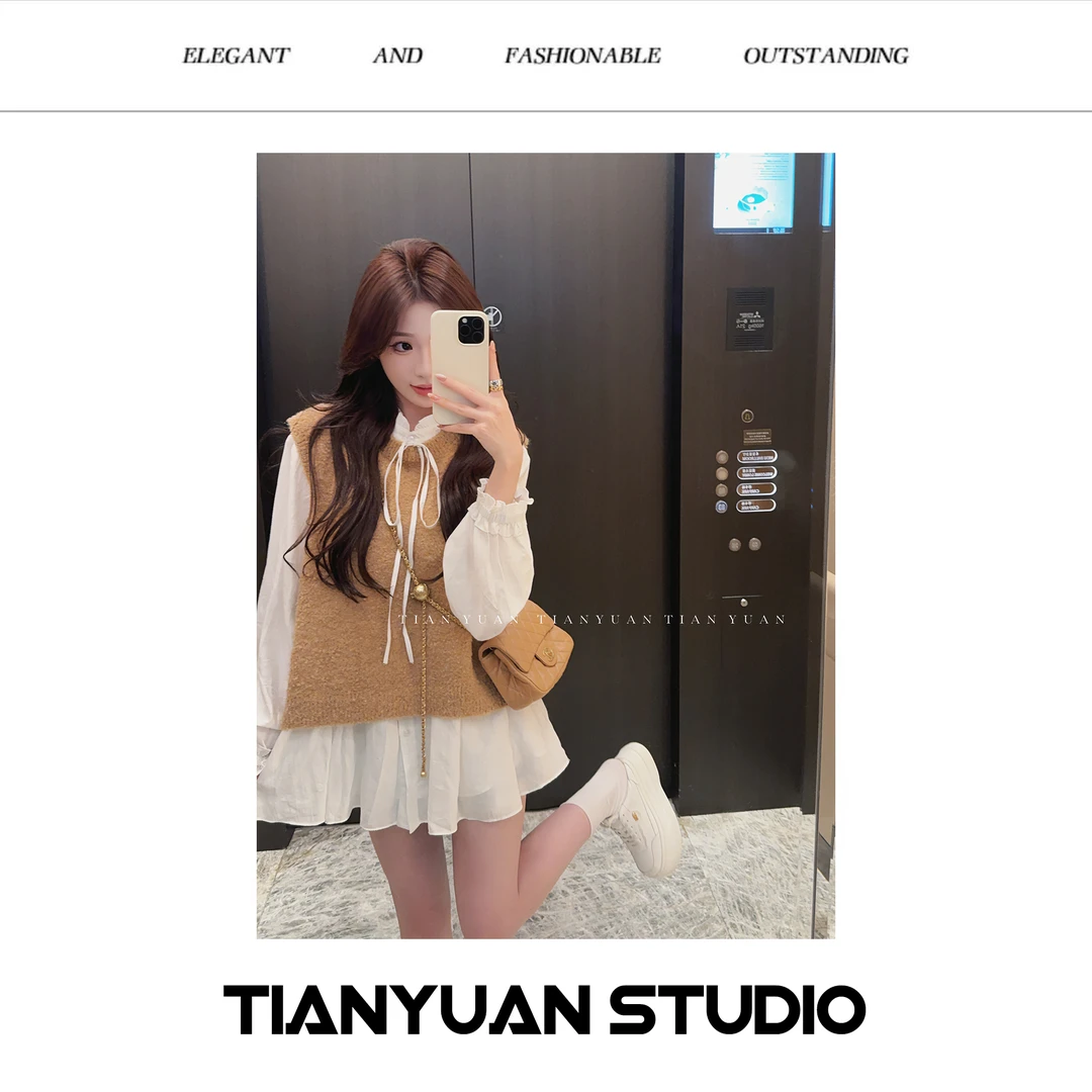 甜美●【枫糖马甲】毛衣背心预JJQ4MY3795