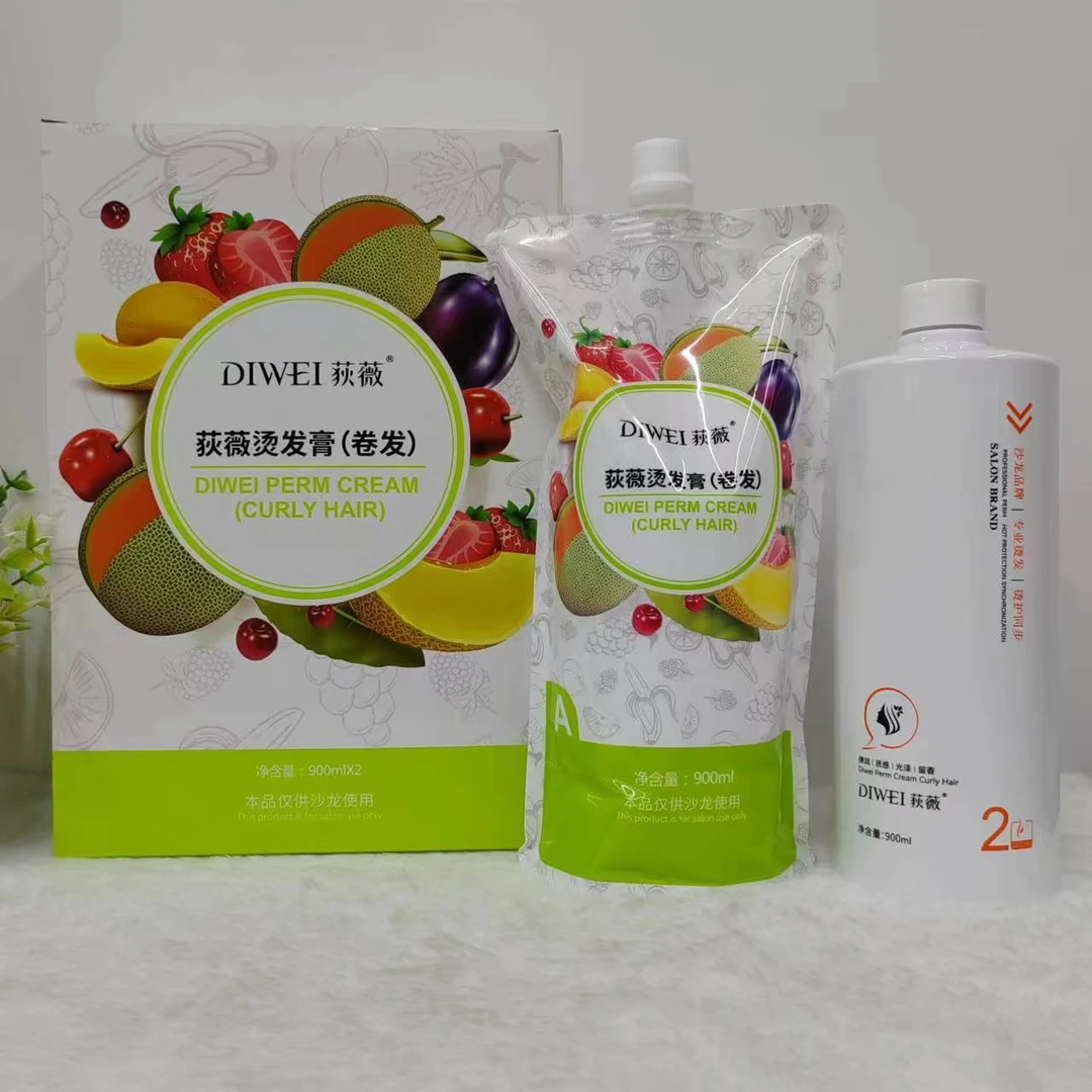 荻薇果酸质感烫发离子烫淘瓷烫全新升级水果烫发廊专用烫发