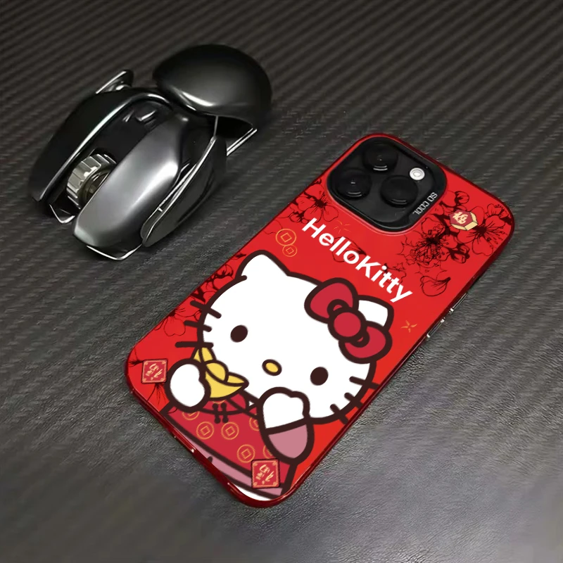 梅花凯蒂猫元气壳适用苹果15手机壳iPhone13/14promax新款12/11软