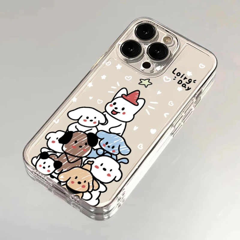狗狗圣诞树透明安卓小米oppovivo华为太空壳手机壳iPhone15promax