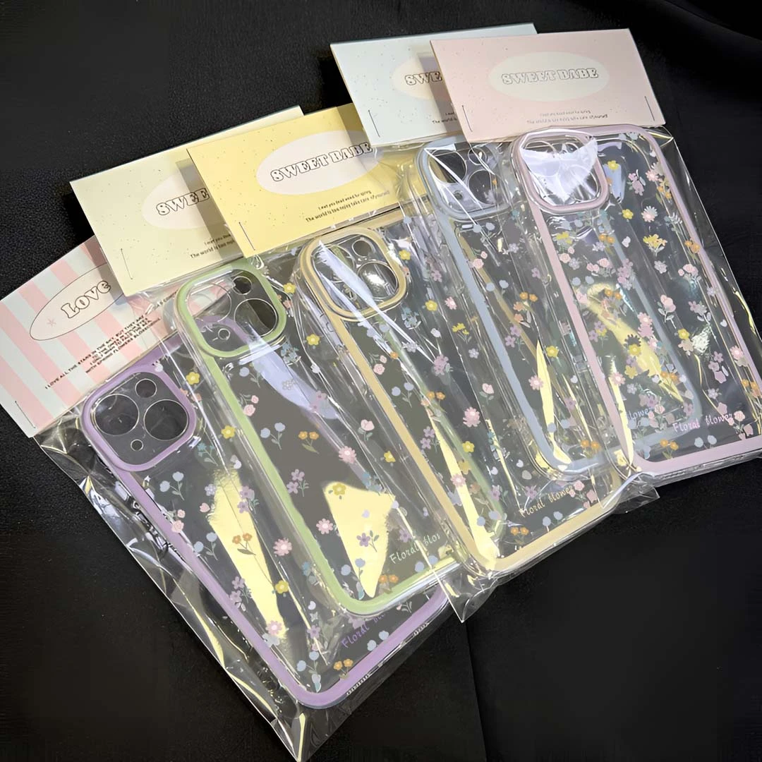 ins小清新碎花适用苹果15手机壳iPhone13promax/11透明12全包14软