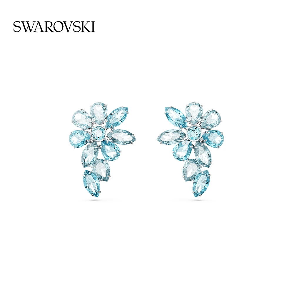 Swarovski/施华洛世奇 合金仿水晶耳饰 爱意礼物花朵耳环时尚轻奢