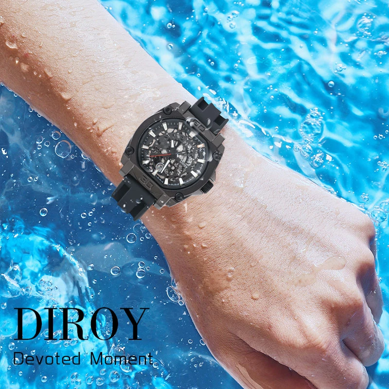 Diroy迪罗伊【双11好物】男士潮流炫酷运动手表多功能帅气高档手表