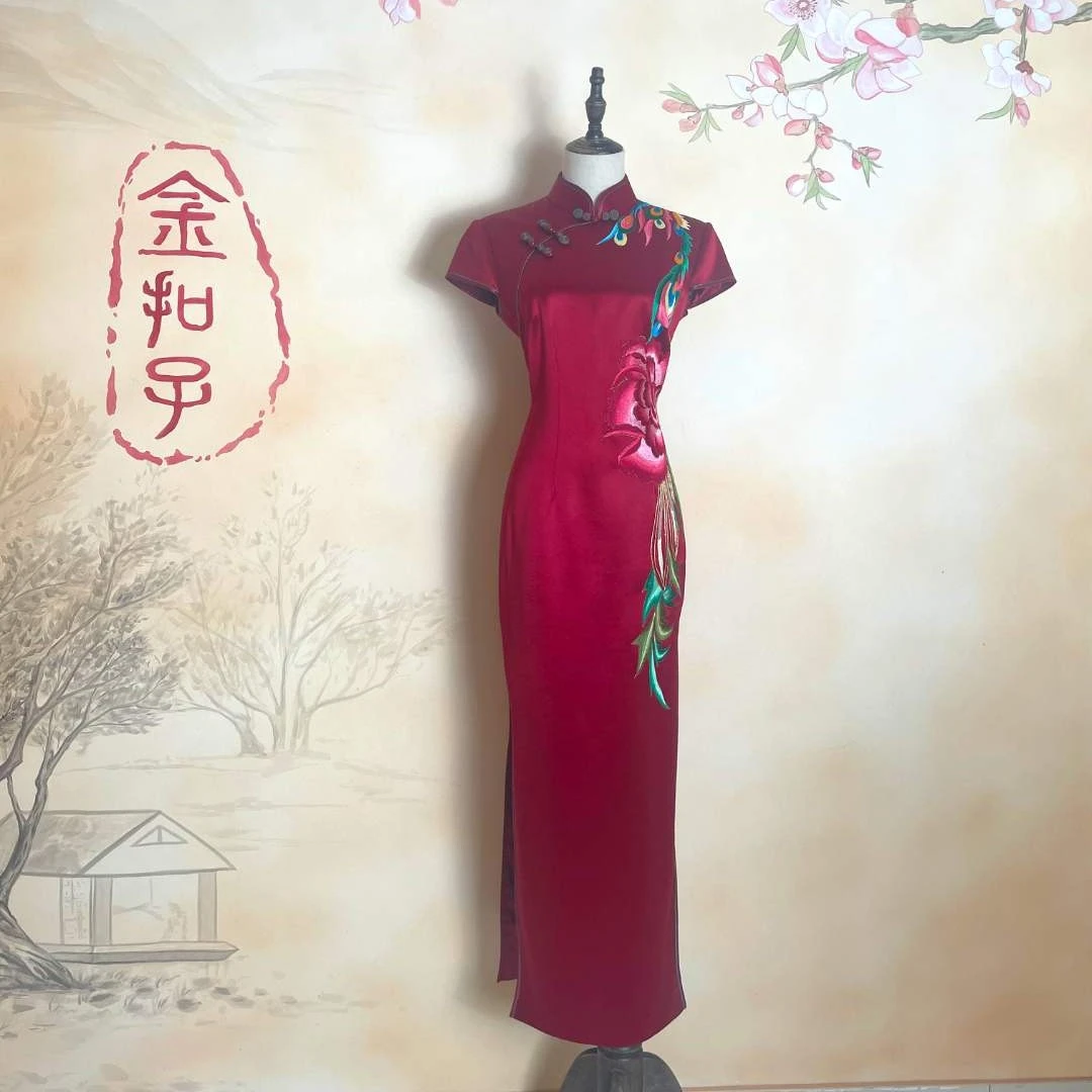 【ZSJKZ/周氏金扣子】凤穿牡丹（后面没有绣花）