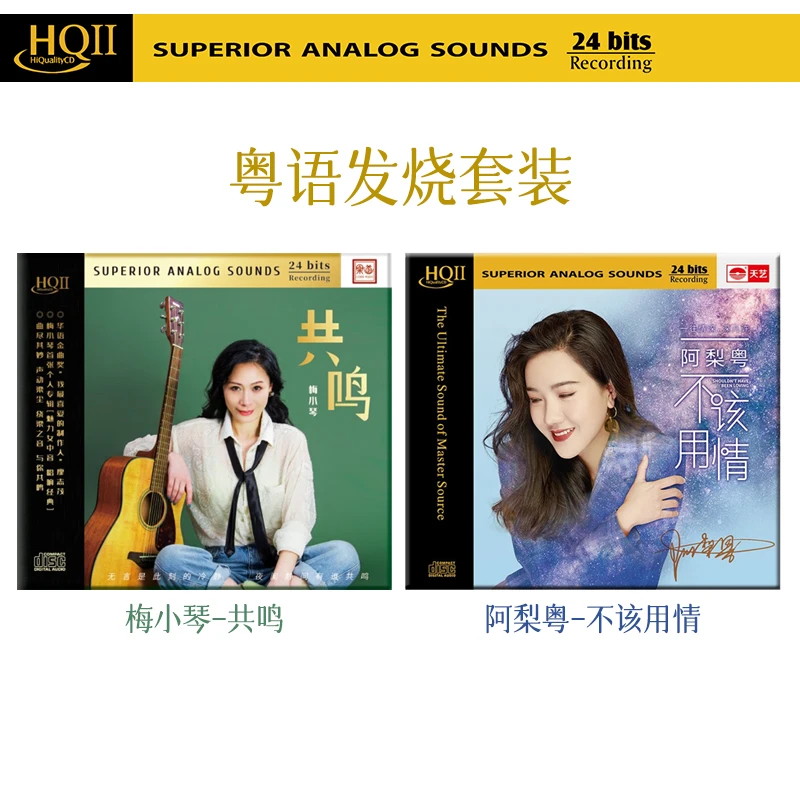 【套装】梅小琴/共鸣 阿梨粤/不该用情 粤语发烧专辑唱片HQ/HQII