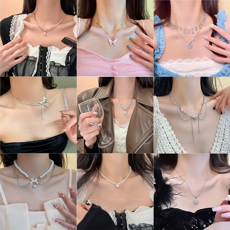 铜合金项链 宠粉福利合集！2025新款锁骨链配饰小众设计高级感饰品