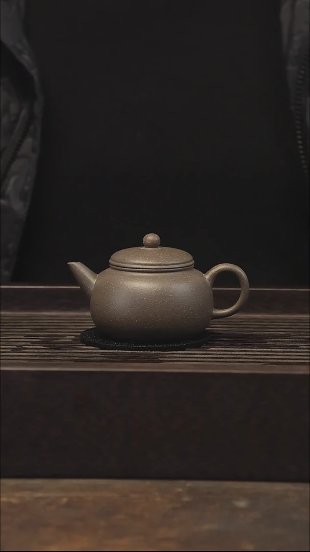 【闪购商品】紫砂茶壶130cc泛青色紫罗兰 复刻款 匏尊水平