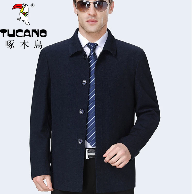 TUCANO/啄木鳥拉链新款夹克中老年爸爸装春秋外套夹克衫