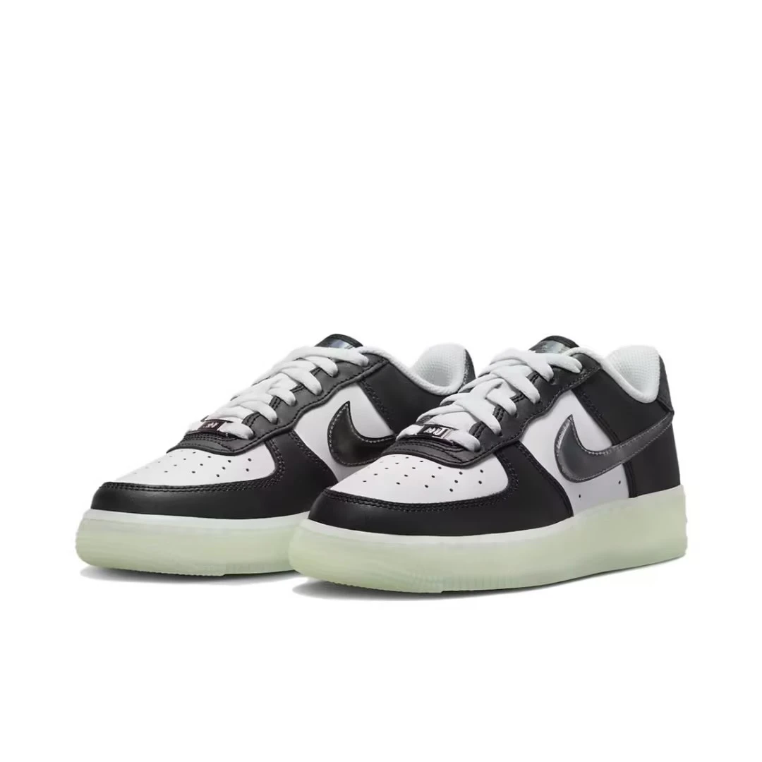 NIKE/耐克女鞋AF1(GS)黑白熊猫厚底增高板鞋 FZ5529-103空军一号