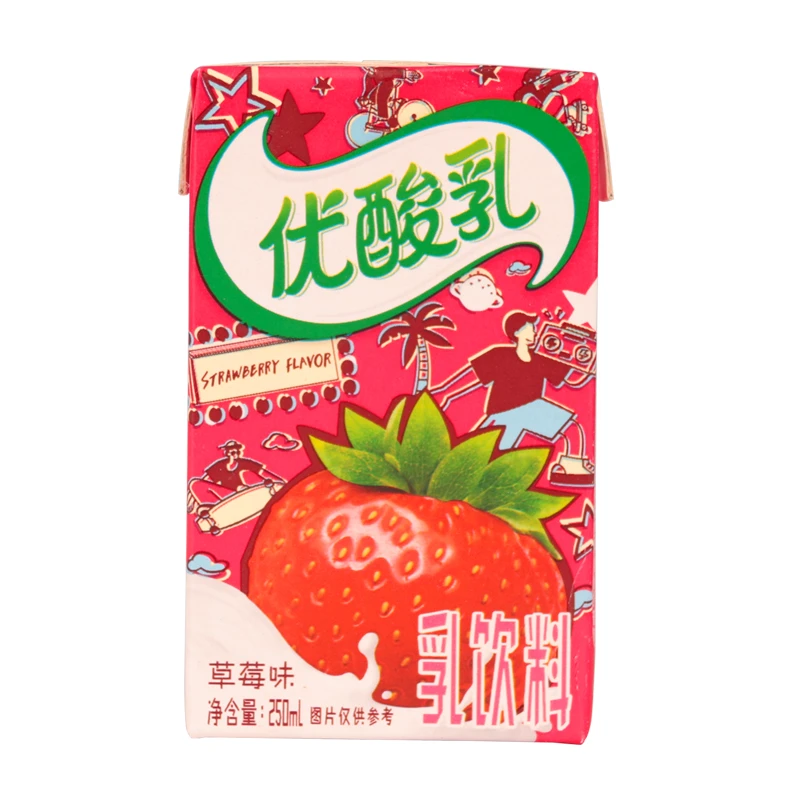 伊利利乐包优酸乳 草莓味 250ml