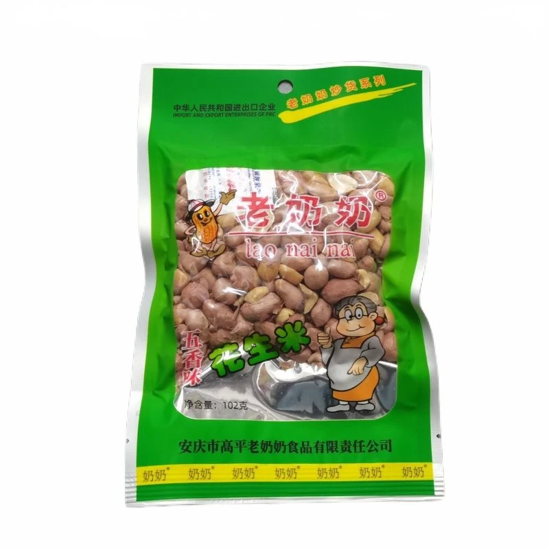 老奶奶带皮花生米五香味102g