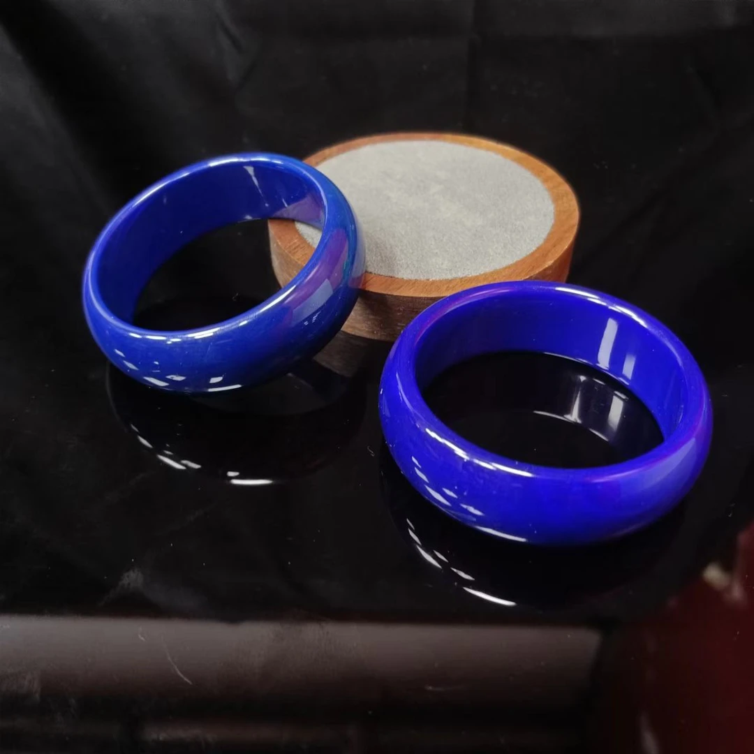 A5185海蓝之迷宽版轮胎玛瑙手镯-多样性发一件