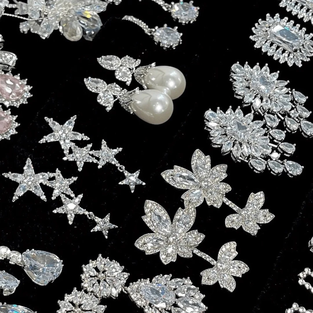 合金耳饰 2222 福利宠粉耳环新娘结婚主纱简约百搭