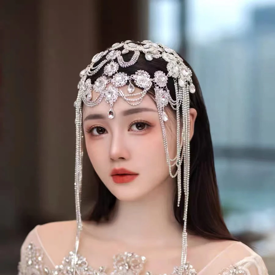 0010莎莎彩妆新娘头饰复古个性礼服拍照头饰巴洛克风格