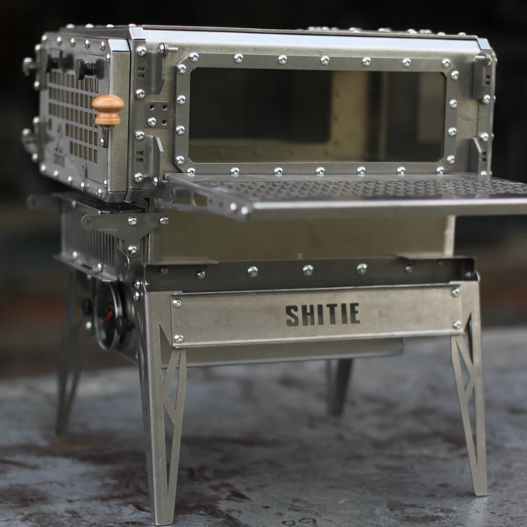 拾铁8-4 32厘米太空舱户外家用柴火炉