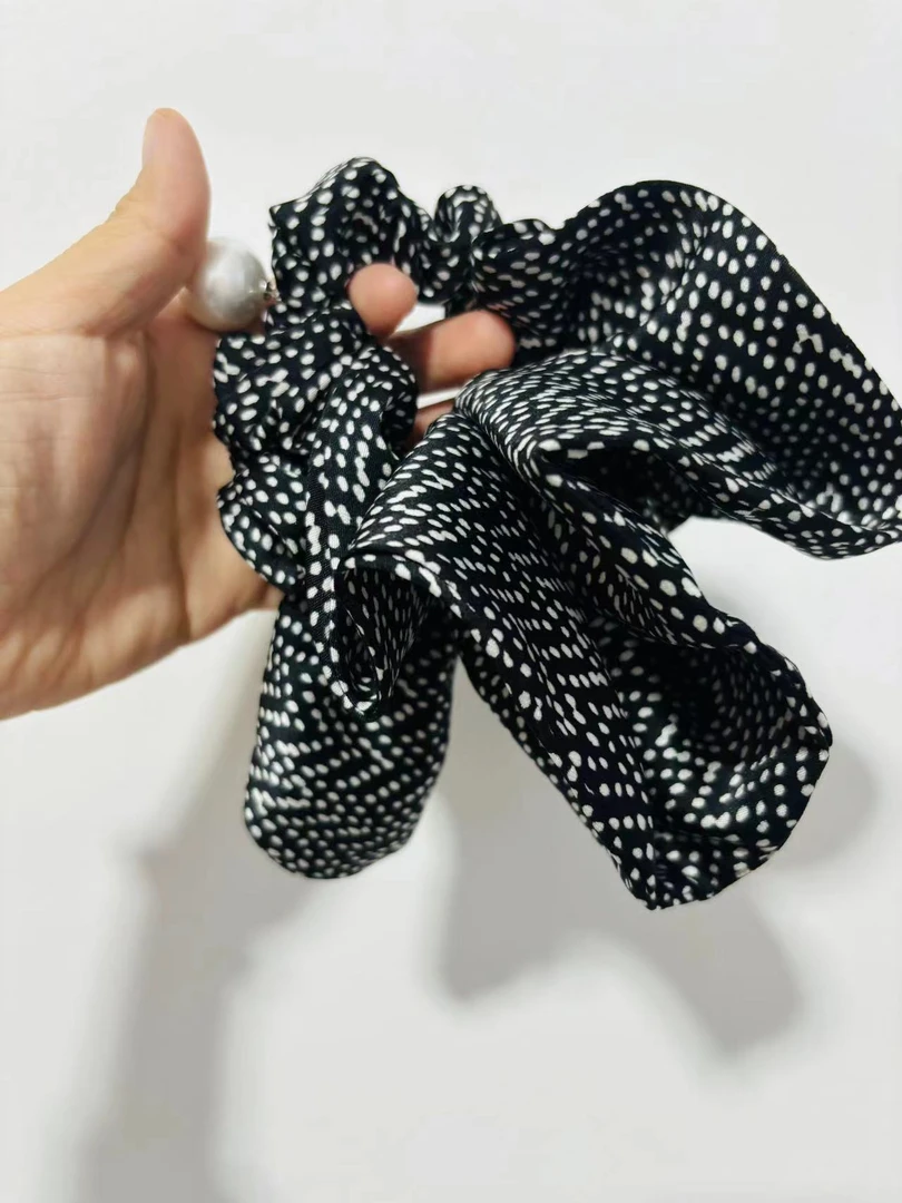 东大门波点时尚气质韩系发圈