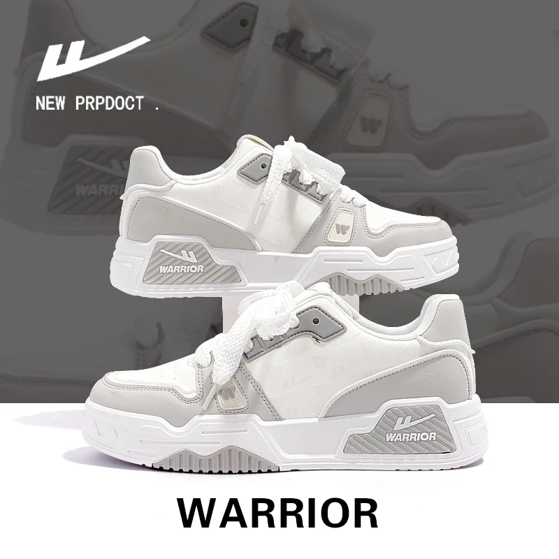 Warrior/回力男鞋2024新款春季情侣鞋子潮流百搭小众运动休闲板鞋