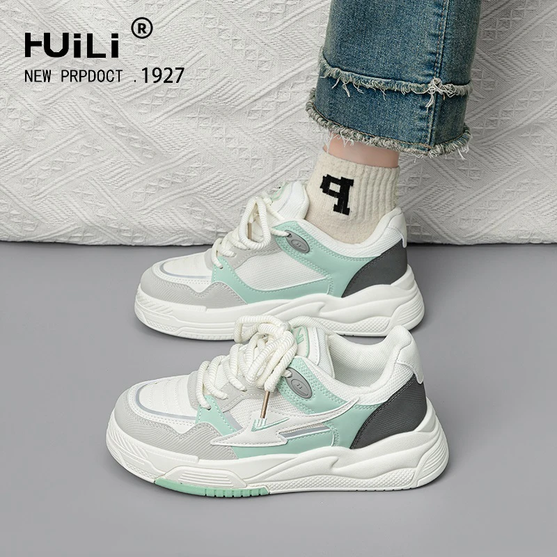 Warrior/回力女鞋小白鞋女2023新款夏季薄款透气厚底配裙子鞋子潮