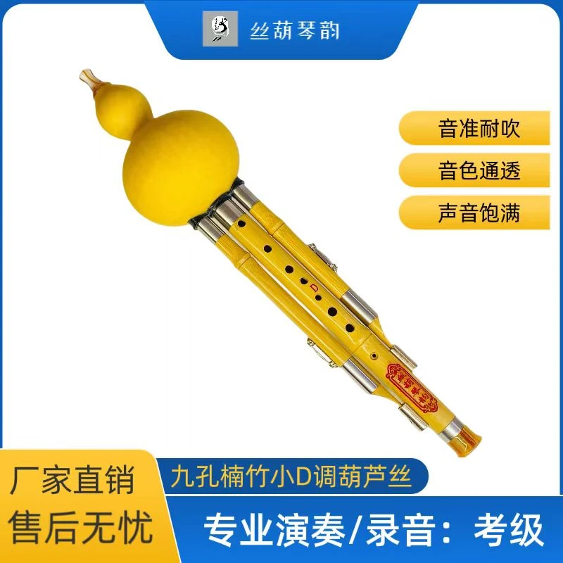 丝葫琴韵金丝楠竹九孔专业乐器学习演奏葫芦丝乐器专卖葫芦丝老人