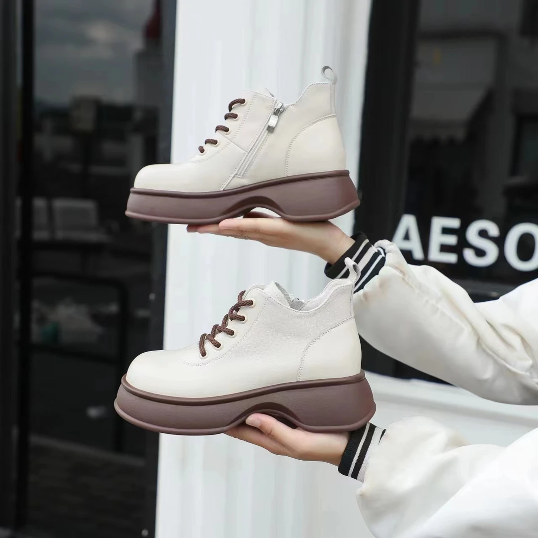 （现货）幸运鸟5821层牛皮单靴爆款舒适百搭款