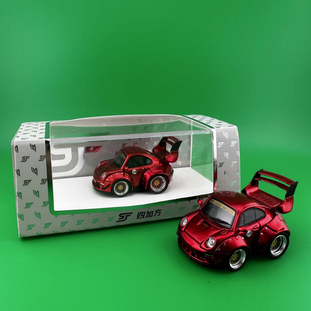 sjf 1/64树脂汽车模型 保时捷993RWB