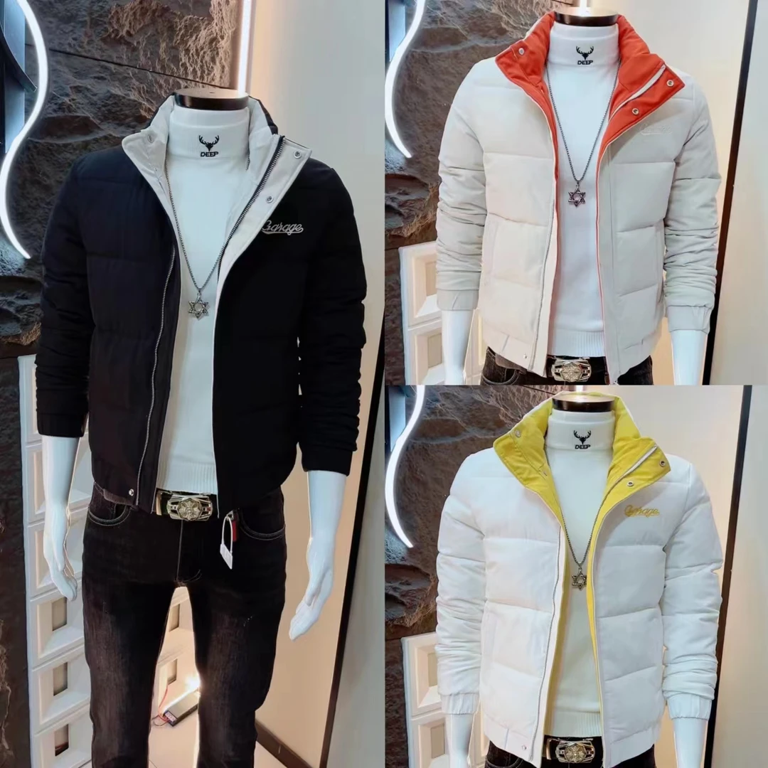 2024冬季潮流男士加厚棉衣修身社会小伙保暖棉服韩版百搭外套
