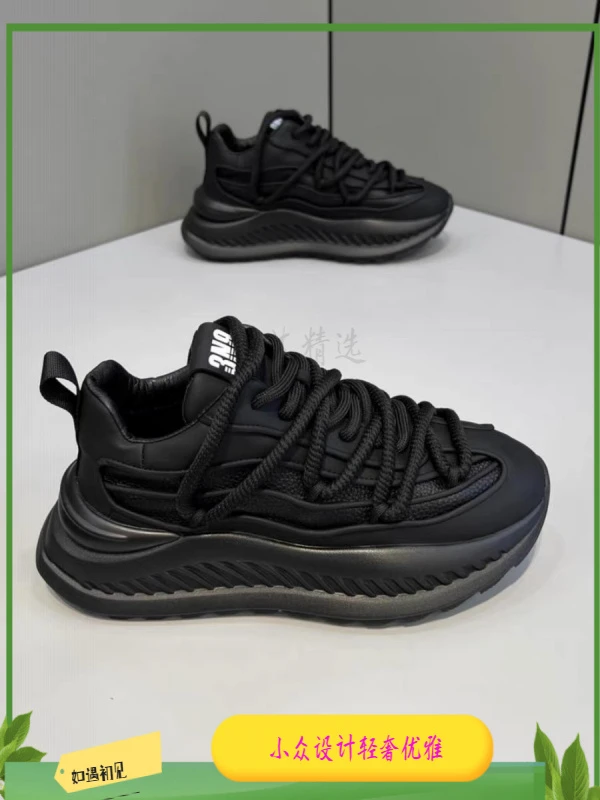 sgjcx男鞋2024秋冬新款厚底增高保暖休闲运动百搭潮流低帮老爹鞋