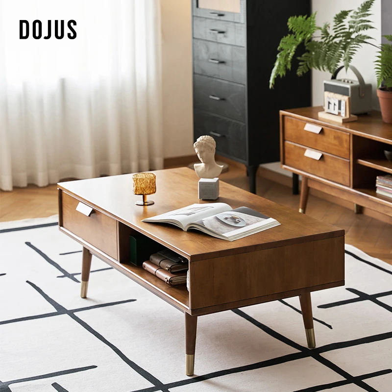 DOJUS度假式/FL-H05「艾利斯」北欧进口全实木1.2米茶几简约电视柜