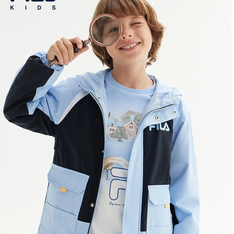 Fila/斐乐男中大童【奇妙博物馆】生活时尚休闲梭织外套K12B332702F