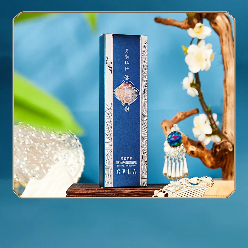 GVLA【拍一发二】雅致花韵持妆纤维眼线笔不掉色不易脱妆水润防汗。。