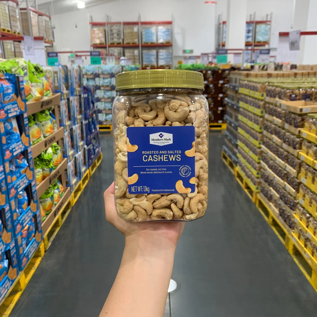 山姆代购MembersMark越南进口盐焗原味腰果仁1.1KG咸香酥脆非油炸