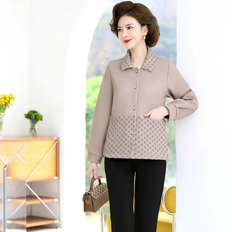 春秋中老年妈妈装时尚